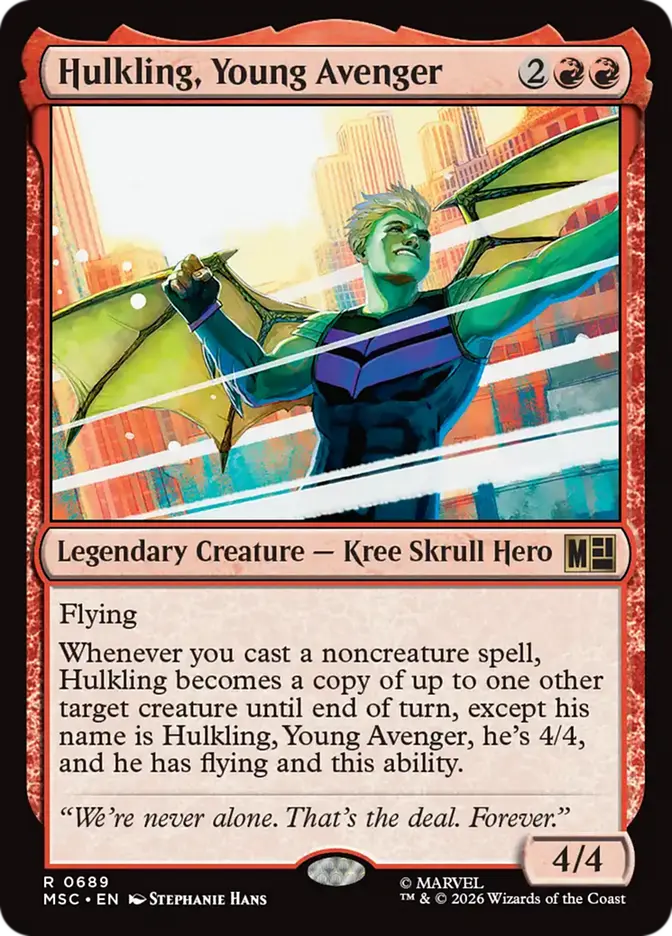 Hulkling, Young Avenger (MSC-689) - [Commander: Marvel Super Heroes]