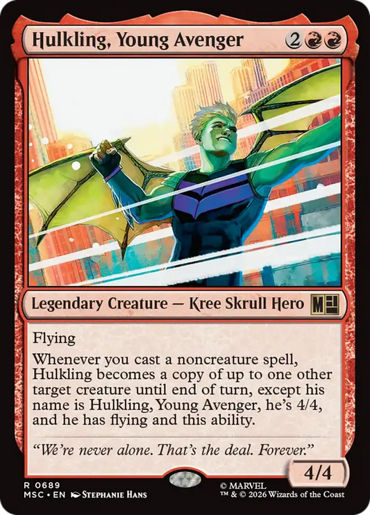 Hulkling, Young Avenger (MSC-689) - [Commander: Marvel Super Heroes]
